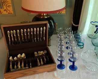 One of many flatware sets.