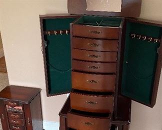 Multiple Drawered Jewelry Chest, Floor Style Jewelry Chest