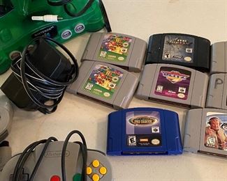 Nintendo N64 Gaming System with Controllers and Games