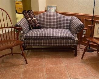 Love Seat Library Style Sofa, Reproduction Windsor Chairs, Room Small Rugs
