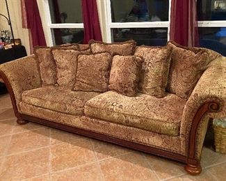 Tapestry Style Oversized Sofa