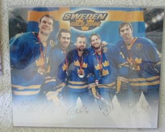 Signed Sweden Hockey Picture