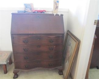 Mahogany Drop Front Secretary 