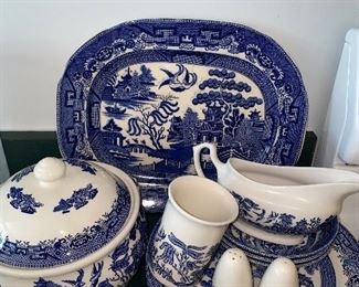 CHURCHILL BLUE AND WHITE CHINA