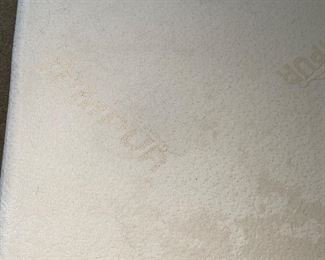 $100 QUEEN SIZE TEMPUR PEDIC MATTRESS WITH FRAME. NO BOXSPRING
80”L x 60”W