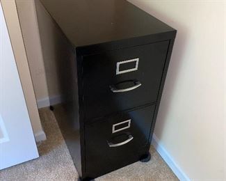 $25 BLACK 2 DRAWER FILE CABINET
15”L x 25”D x 29”H 