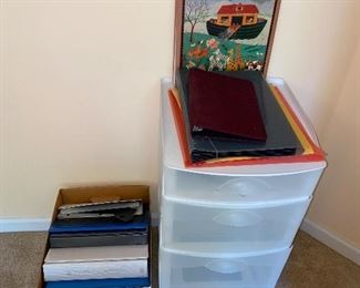 PLASTIC STORAGE BIN / OFFICE SUPPLIES