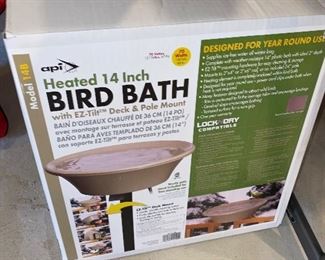 $45 API HEATED BIRD BATH 14”