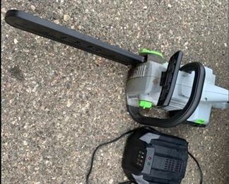 $145 EGO 14 IN. 56V LITHIUMION CORDLESS ELECTRIC CHAINSAW, BATTERY AND CHARGER
