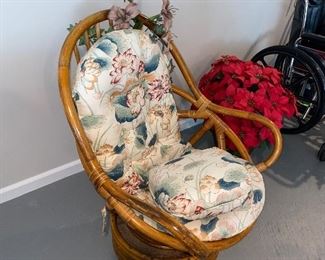 $65 WICKER EGG CHAIR