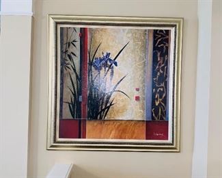 $120 IRIS FRAMED ART / PRINT BY LI-LEGER
43”L x 43” L