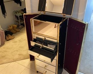 $95 MIRRORED JEWELRY CHEST
19.5”L x 10.5”D x 40”H