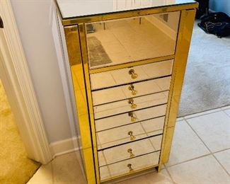 $95 MIRRORED JEWELRY CHEST
19.5”L x 10.5”D x 40”H