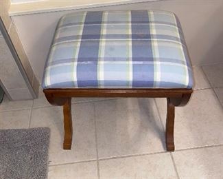$45 WOODEN UPHOLSTERED BENCH