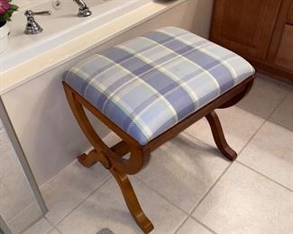 $45 WOODEN UPHOLSTERED BENCH