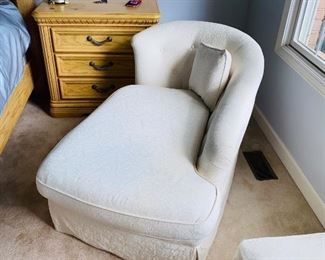 $80 CREAM LOUNGER WITH PILLOW
52”L x 29”W x 29.5”H