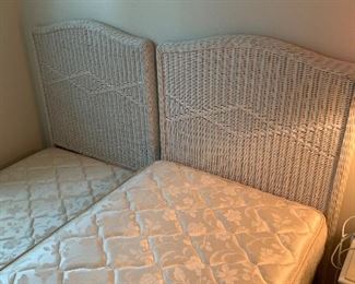2 TWIN BEDS. $125 - HEADBOARD, MATTRESS/BOXSRING/FRAME $65 - HEADBOARD/MATTRESS/FRAME