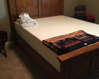 Queen bed -  tempur mattress & box springs - SOLD