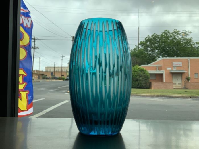 Contemporary Glass Vase - $75