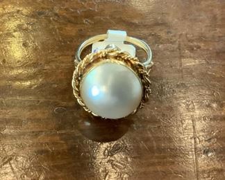Maube Pearl Ring 14k - $350