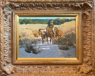 Robert Elmer Lougheed “The New Sorrel & Roan” 12x16 canvas - $9,500