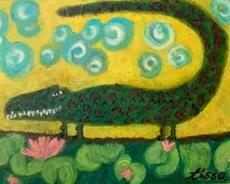 Tessa Fitzhugh Osborne Texas Artist “Alle-Gator” - $325