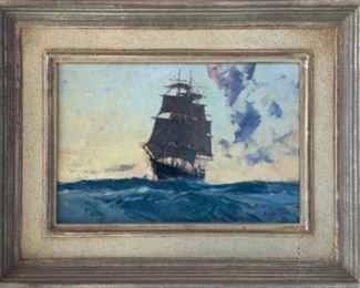Christopher Blossom “Sailing” 8x12 canvas - $4,600