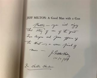Jeff Milton - A Good Man With a Gun signature