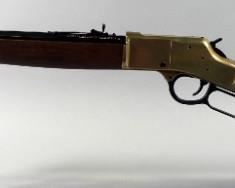 Henry Model H006 .44 REM MAG/ .44 Special Lever Action Rifle SN# BB0080614, With Receiver Sock And Brass Accents, In Original Box
