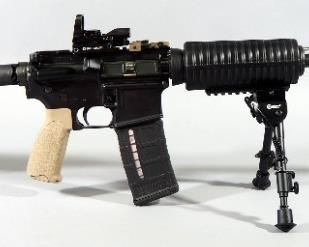 DPMS Panther Arms Model A-15 DPMS 5.56 NATO Rifle SN# FFH150313, 1:9 Twist, Adjustable Stock, Pistol Grip, Caldwell Bipod, Barska Sight