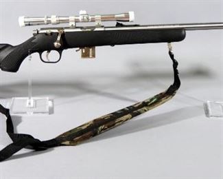 Marlin Model 882 .22 WMR Bolt Action Rifle SN# 00372788, Stainless Steel Micro-Groove Bbl, With BSA R3-7x20 Scope And Padded Nylon Sling