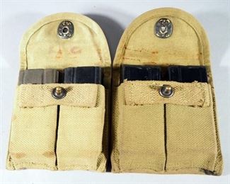 US Military Canvas Mag Holders, Qty 2