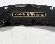 Folding Knife Collection, Includes Smith & Wesson (1 NIB), NRA, And American Bald Eagle, Total Qty 5