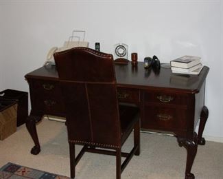 Queen Anne Style Executive Desk by  Heckman Furniture Co.