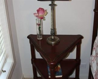 3 Tier Triangle Accent Table