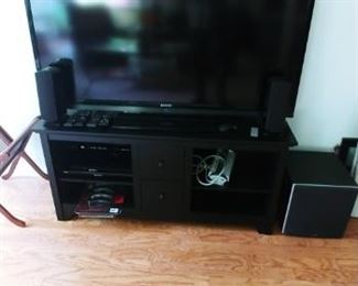 Sharp 60" Flat Screen, Stand and Sub Woofer 