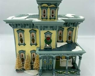 Christmas House Snow Village Piece