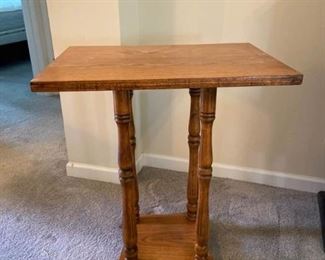 Tall Wooden Side Table