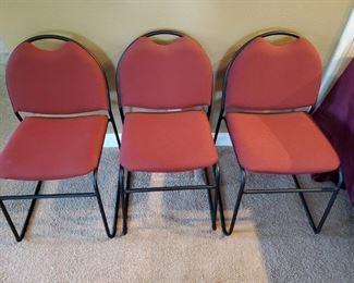 3 Padded Chairs