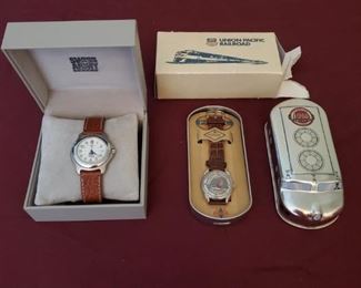 Union Pacific Swiss Army and Fossil Watches