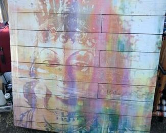 Buddha Painting on Wood