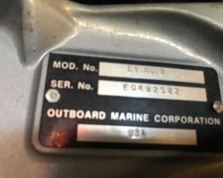 Evenrude 15 HP boat motor
