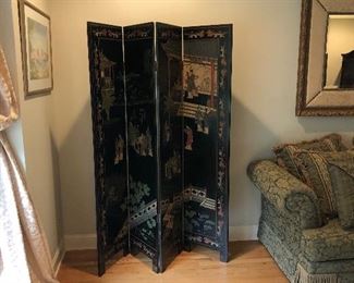ANTIQUE ASIAN STYLE SCREEN