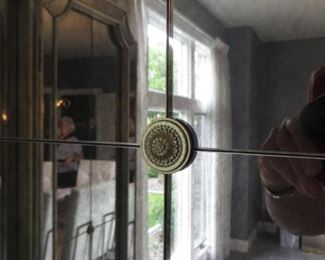 $475 Hollywood Regency Folding Mirror Screen