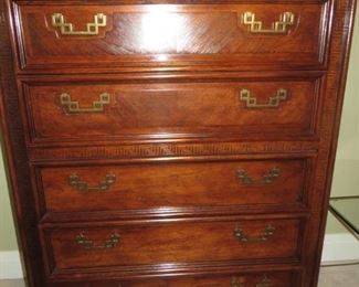 $285 Asian Chinoiserie  Tall Chest of Drawers
Bassett Furniture