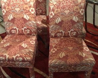 Retro upholstered Dining Chairs with upholstered legs
Set of 4
