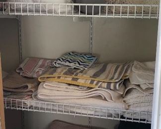 More towels (some brand new) + throw pillows