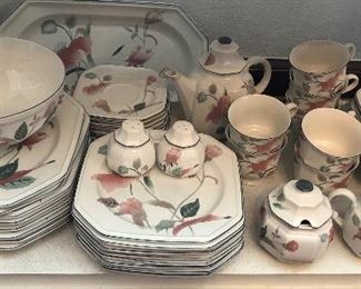 Set of Mikasa “Silk Flowers” dishes - 49 pieces (service for 8)