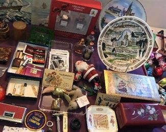 Fun collectibles: Paint-by-numbers paintings, perfumes, souvenir plates & ashtrays, tins, jewelry boxes & more