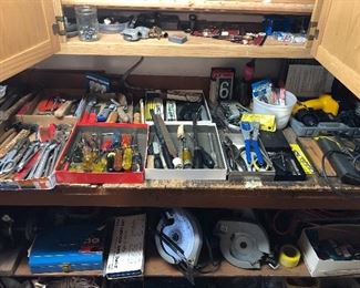 Hand tools, a few power tools